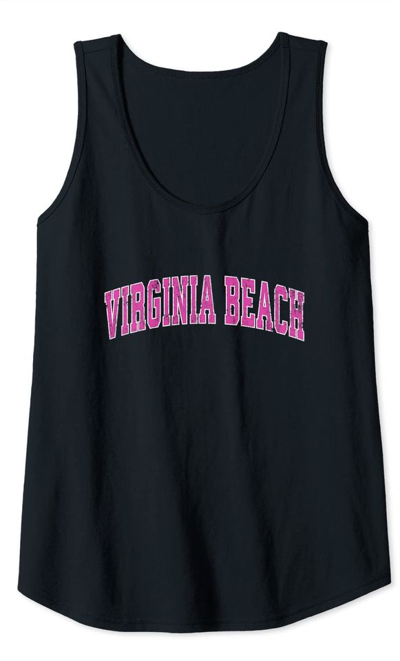 Virginia Beach Sports Pink Design Tank Top