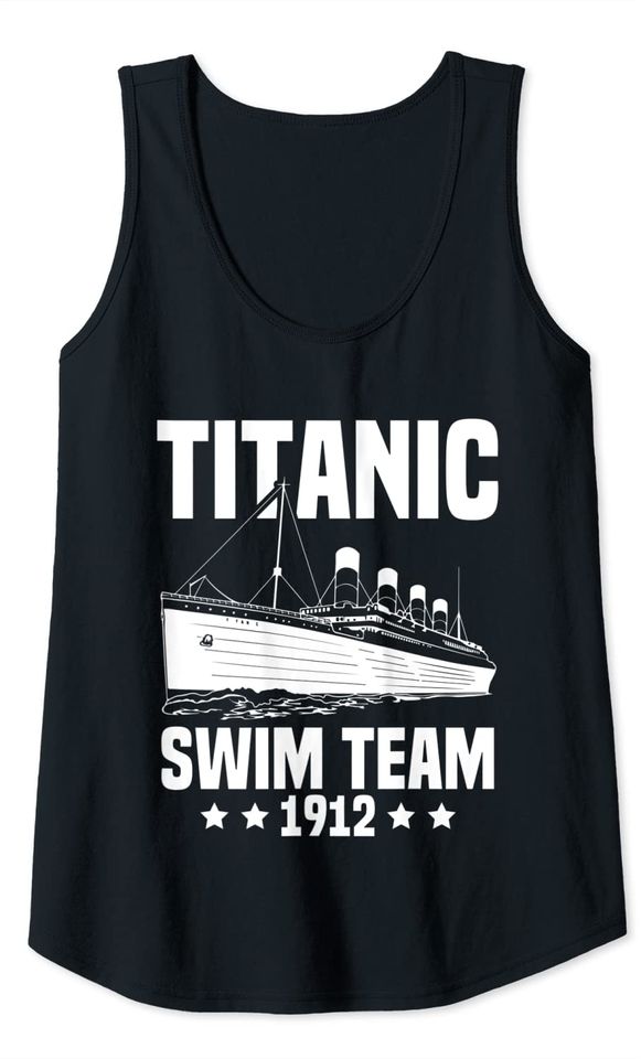 Titanic Swim Team 1912 Funny Swimming Boat Tank Top