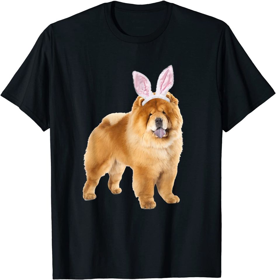 Chow Chow Wearing Easter Bunny Ears Dog T-Shirt