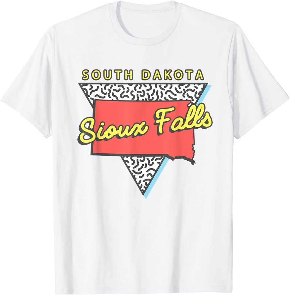 Sioux Falls South Dakota Retro Triangle SD City T-Shirt