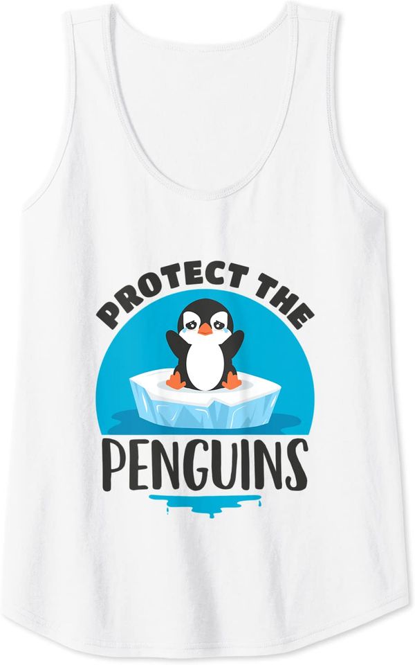 Penguin Awareness Day Protect the Penguins Antarctica Tank Top