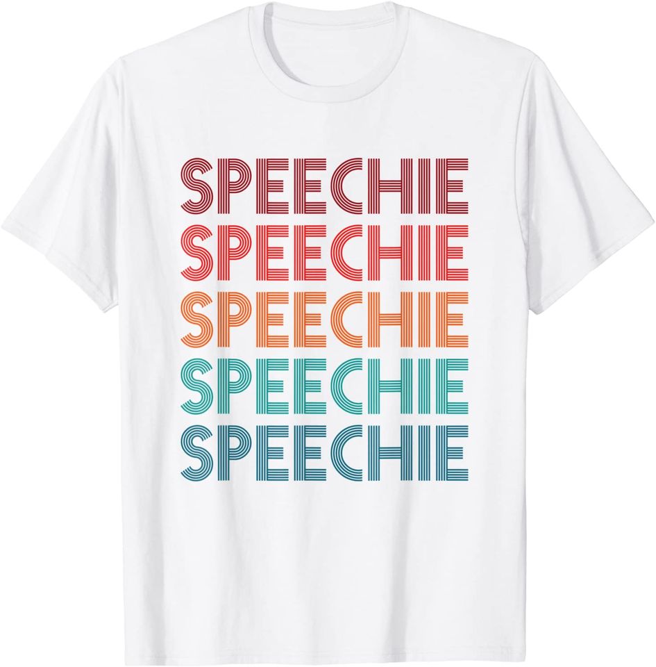 Speechie Retro Repeating T Shirt