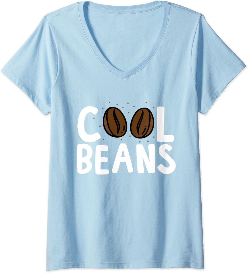 Coffee Lovers Beans V-Neck T-Shirt