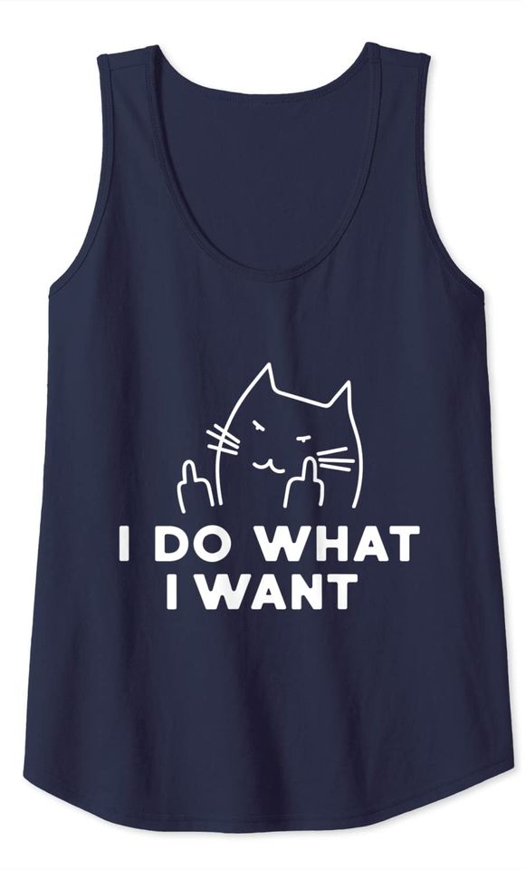 I Do What I Want Cat Tank Top