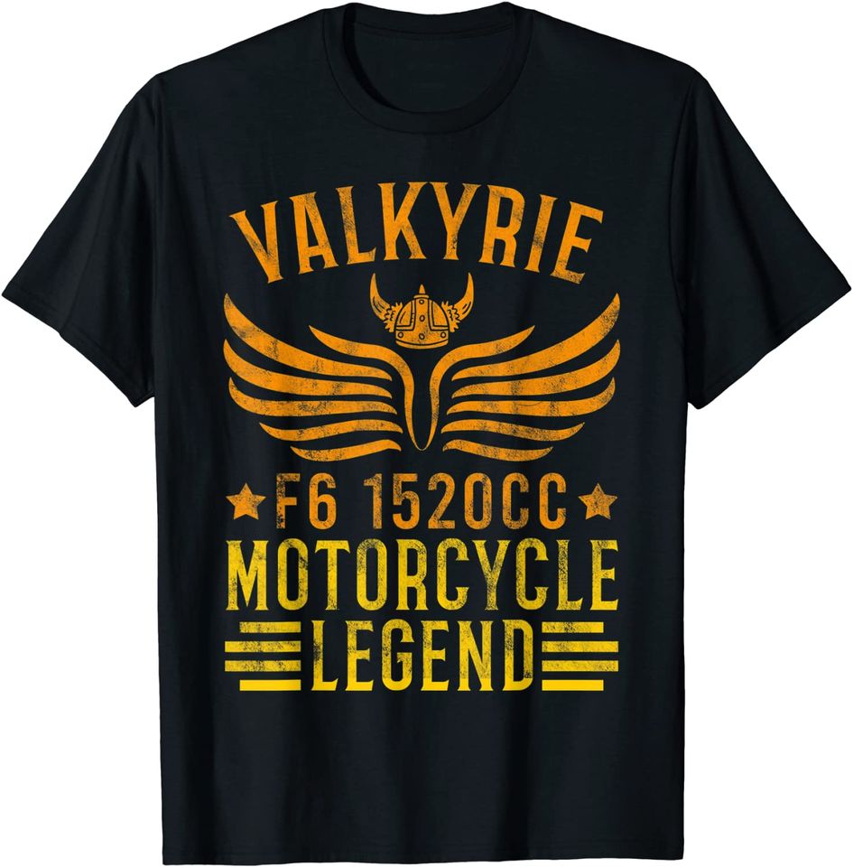 Vintage Valkyrie Motorcycle F6 1520cc Biker Mechanic T Shirt