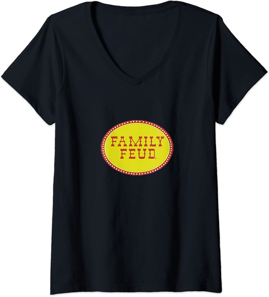 Family Feud logo Classic TV Show V Neck T Shirt