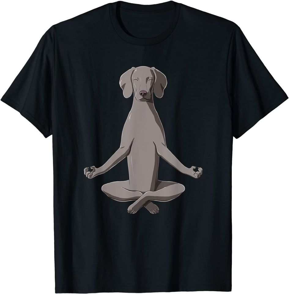 Yoga Dog Weimaraner T Shirt