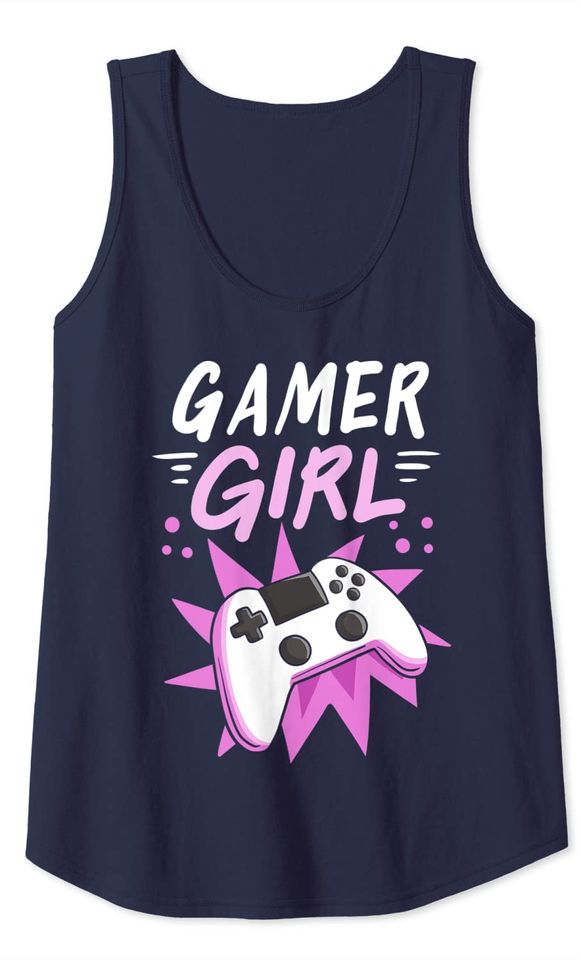 Gamer Girl Gaming Streaming Video Games Tank Top