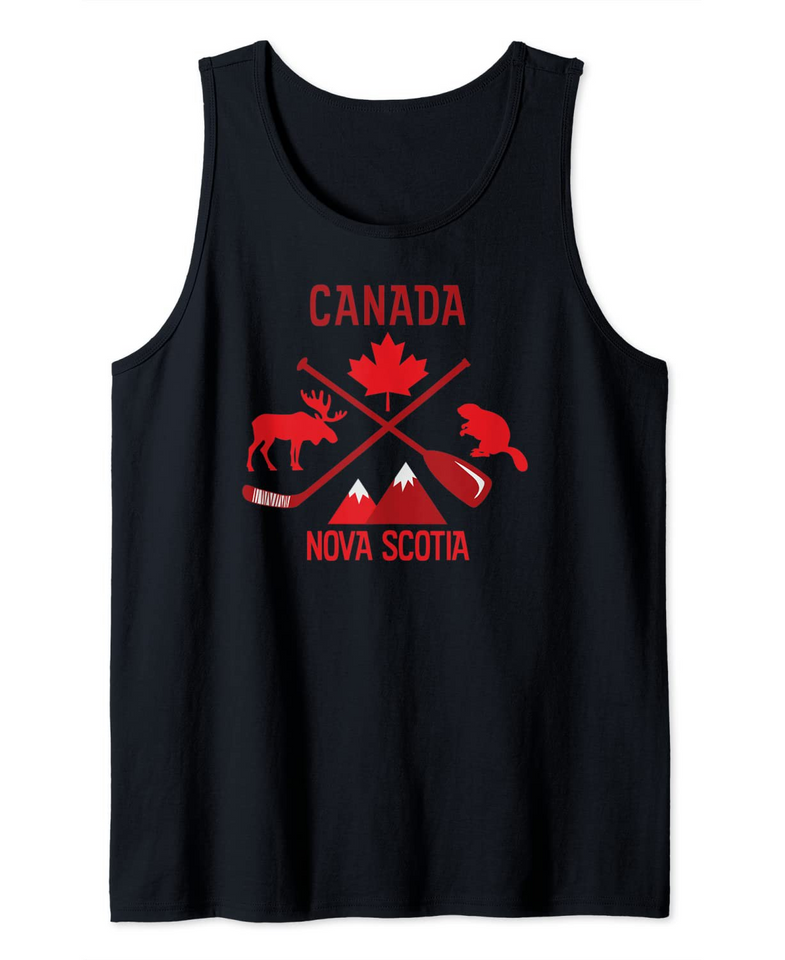 Nova Scotia Canada Symbols graphic Tank Top
