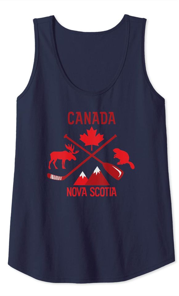 Nova Scotia Canada Symbols graphic Tank Top