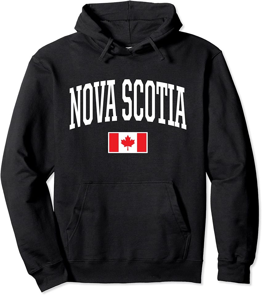 Eh Team Canadian Flag Nova Scotia Canada Pullover Hoodie