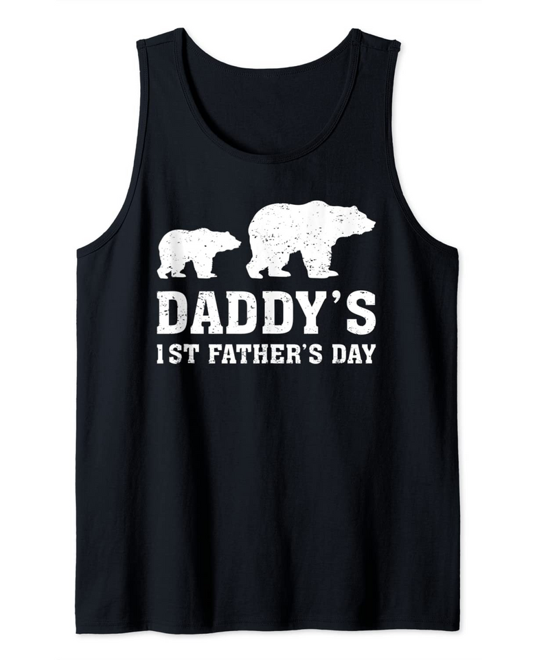 Bear Lover Daddy 1st Fathers Day Tank Top
