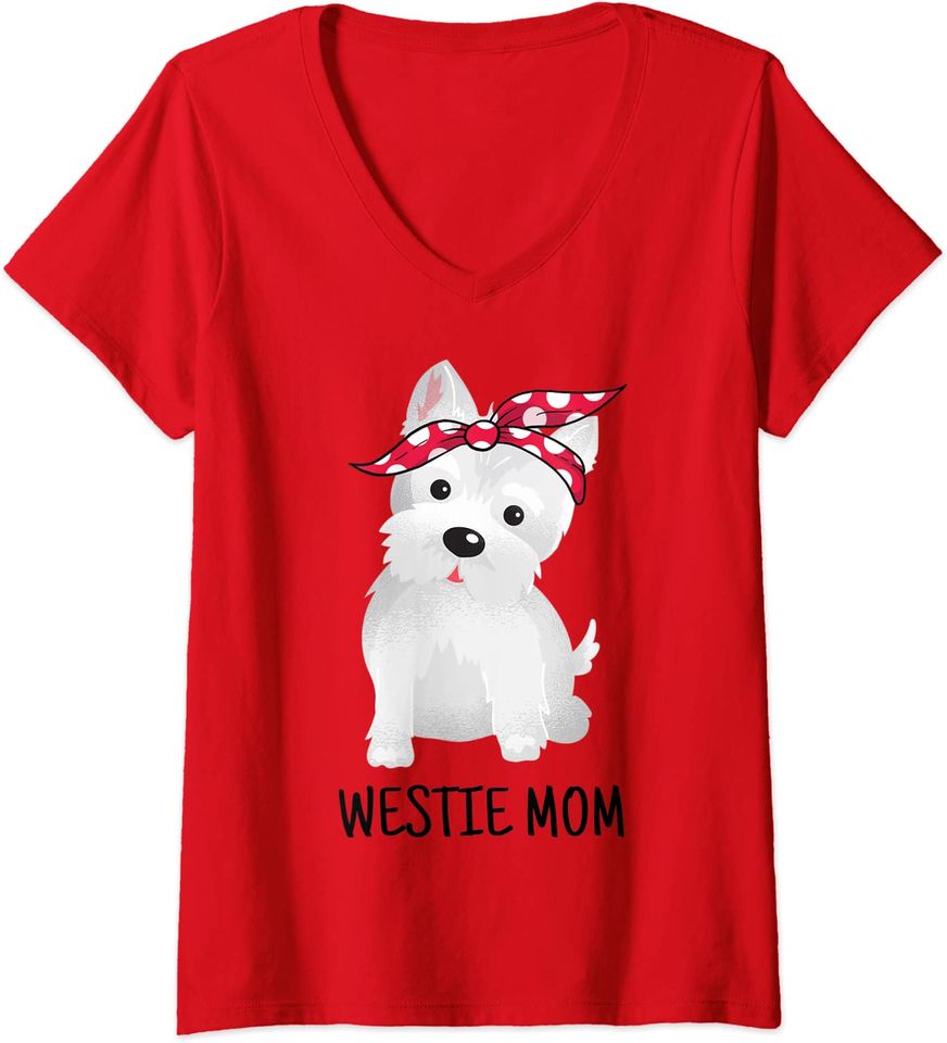 Westie Mom West Highland White Terrier Dog Shirt