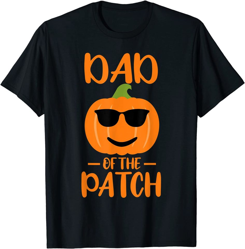 Pumpkin Dad of the Patch Funny Halloween Family Matching T-Shirt