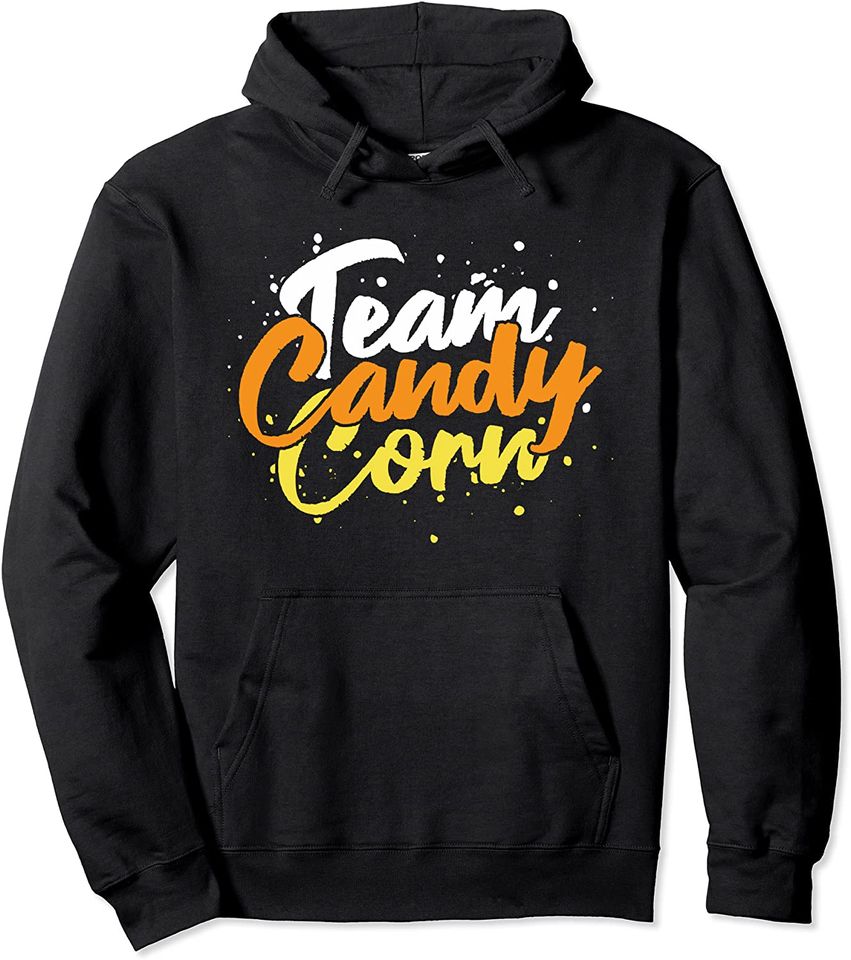 Team Candy Corn Cute Funny Halloween Pullover Hoodie