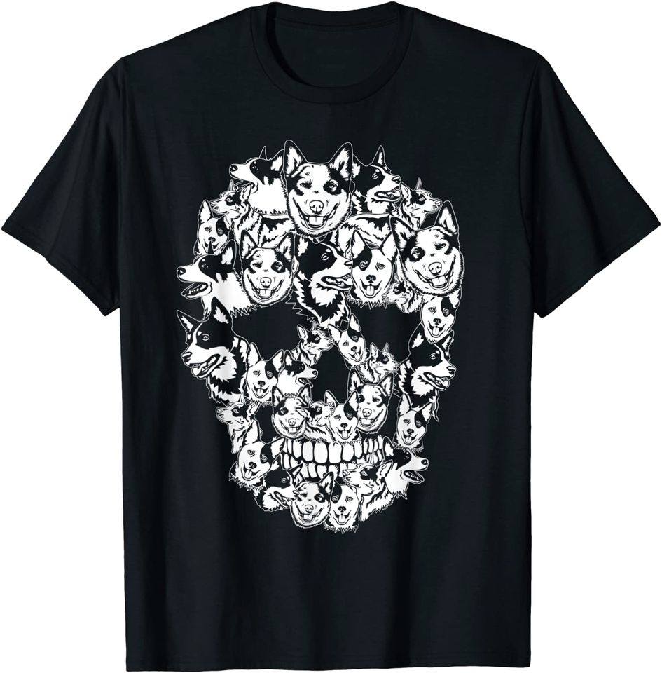 Halloween Costume Skull Australian Cattle Dog T-Shirt
