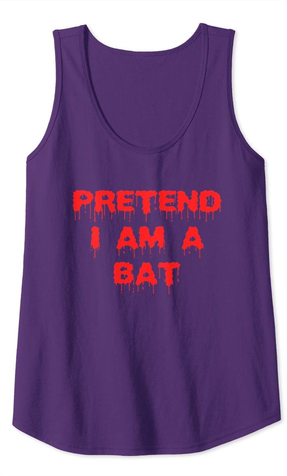 Pretend I'm A Bat Halloween Bat Tank Top