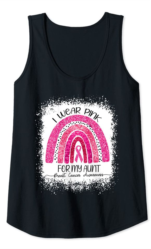 I Wear Pink For My Aunt | Breast Cancer Tank Top