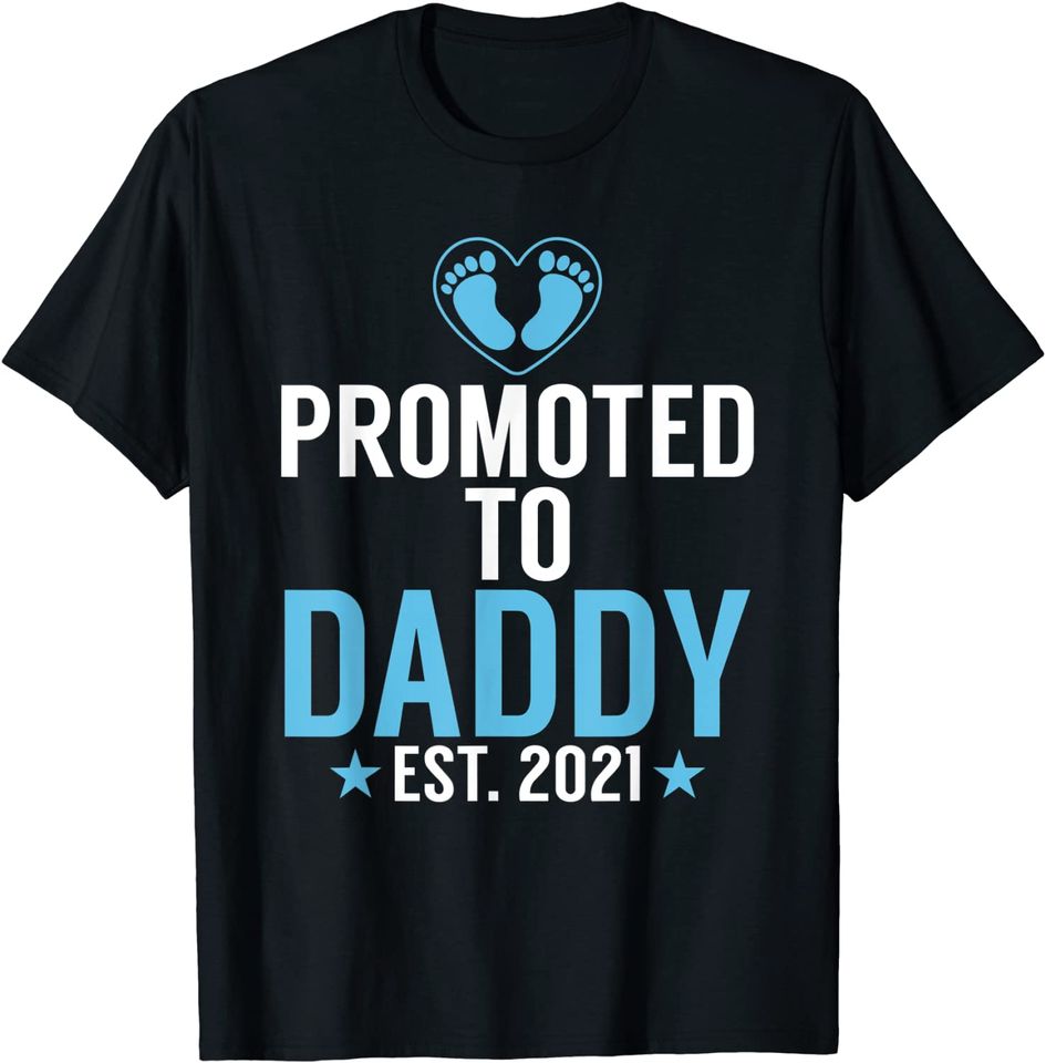 Promoted To Daddy Est 2021 New Dad T-Shirt