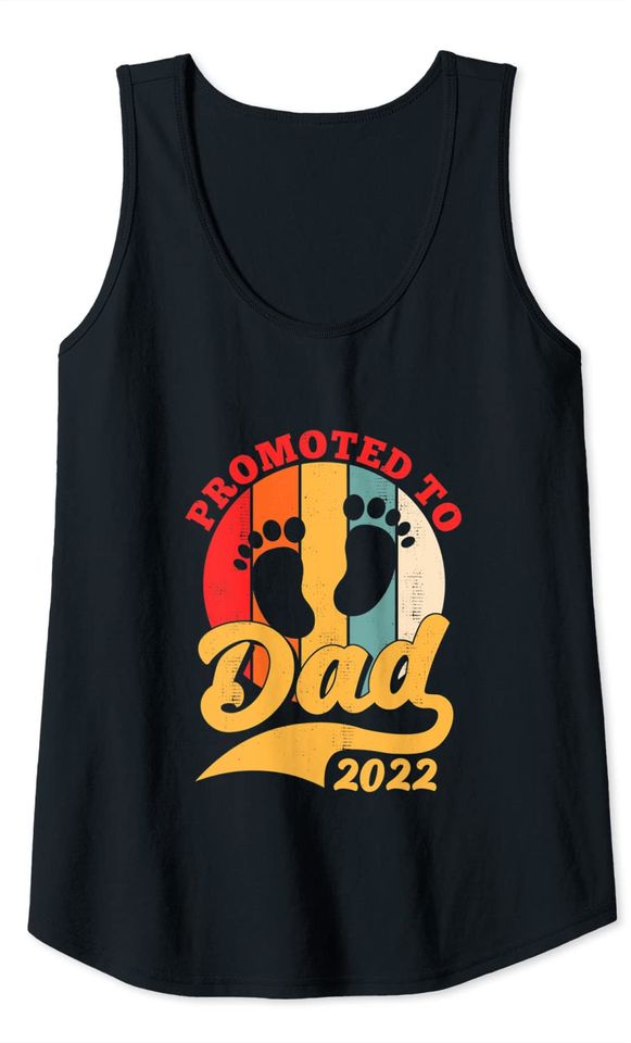 Pregnancy Announcement Promoted to Dad 2022 Tank Top
