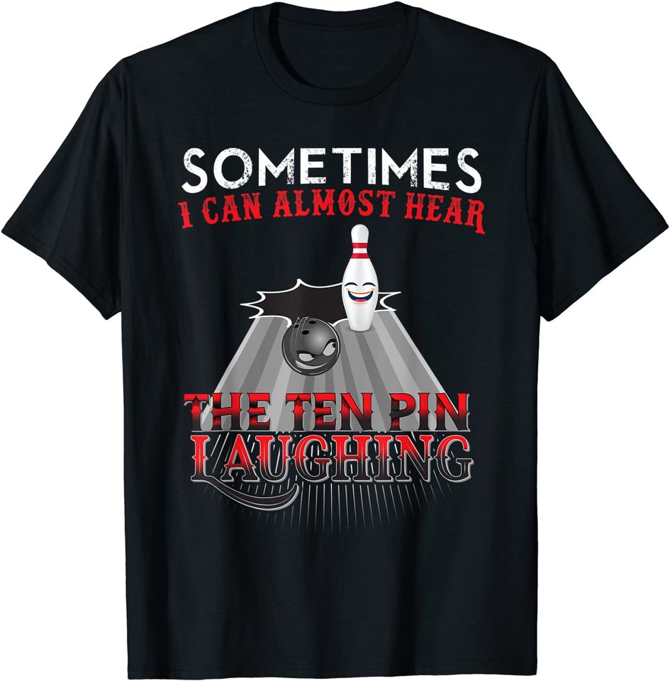 Funny Bowling Ten Pin Design T-Shirt