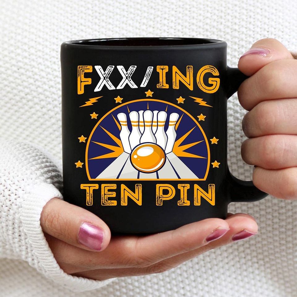 FXXing Ten Pin Bowling Ceramic Coffee Mug Tea Cup