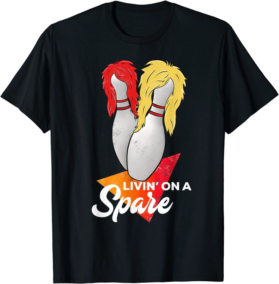 Living On A Spare Bowling League Team T-Shirt
