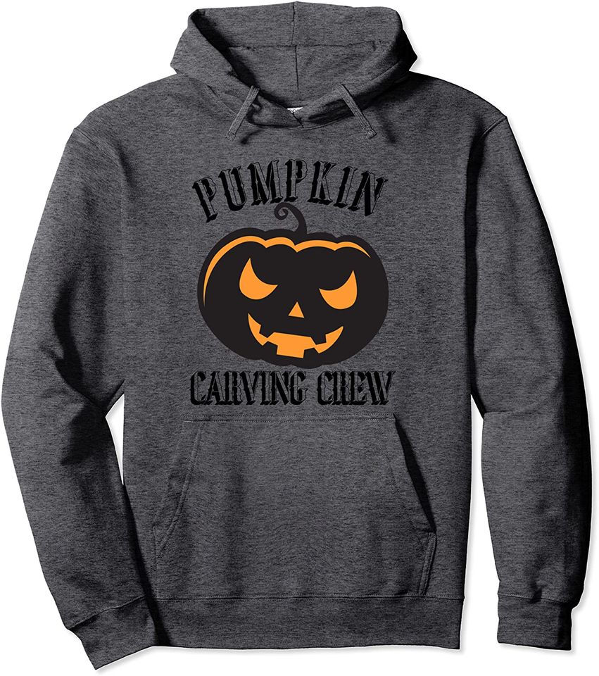 Pumpkin Carving Crew Halloween Jack O'lantern Carvers Pullover Hoodie