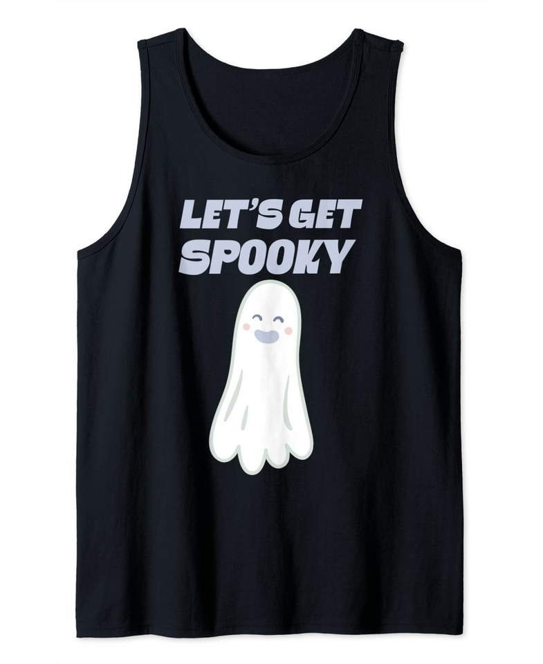 Let's get spooky lovely spirit Halloween 2021 cute ghost Tank Top