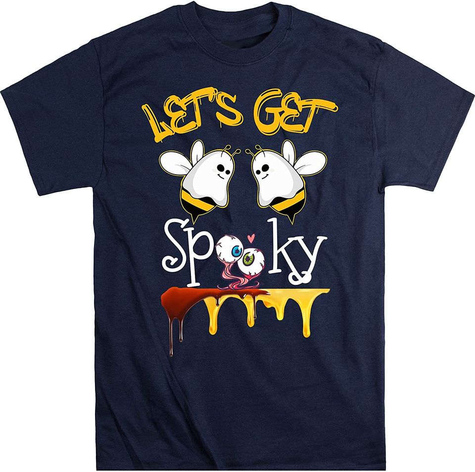 Let's Get Spooky Halloween Funny Boo Bee Halloween Costume T-Shirt