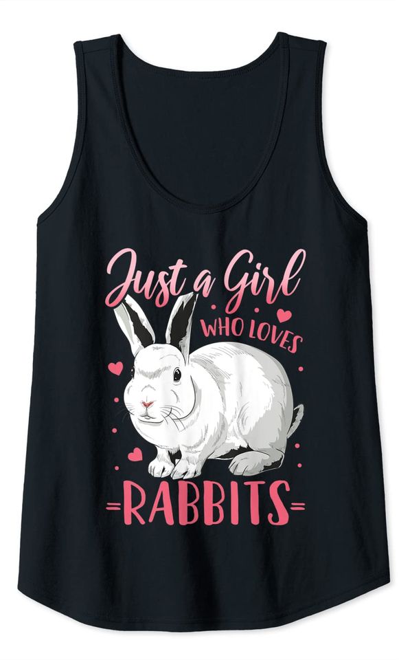Just A Girl Who Loves Rabbits Tank Top