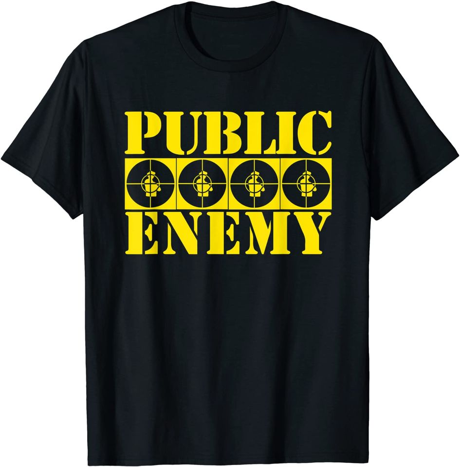 Public Enemy 4 Target Logos T-Shirt