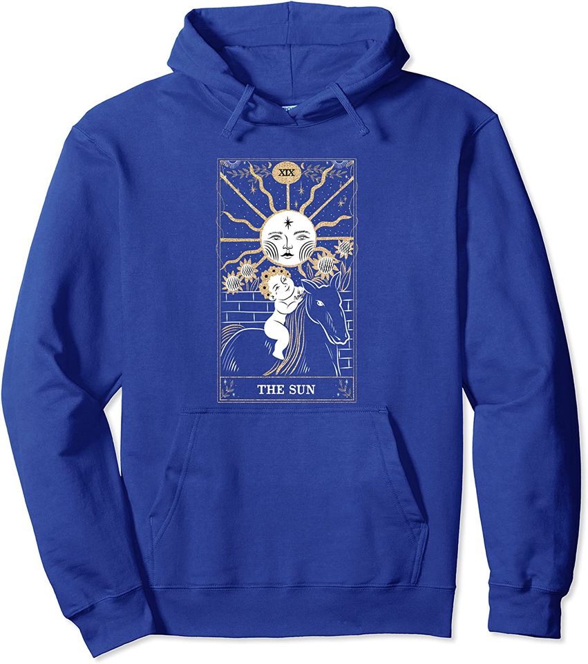 The Sun Tarot Card Dark Academia Aesthetic Clothing Witch Pullover Hoodie