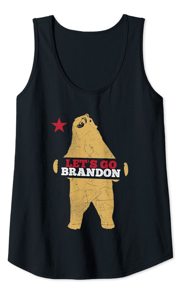 California Resist Bear Chant For Let's Go Brandon Tank Top