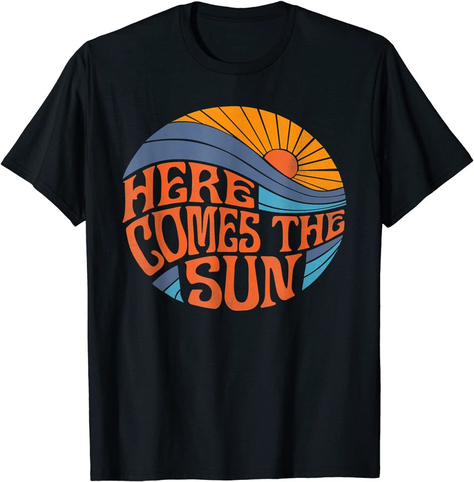 Here Comes The Sun Vintage Surf Summer Beach T-Shirt