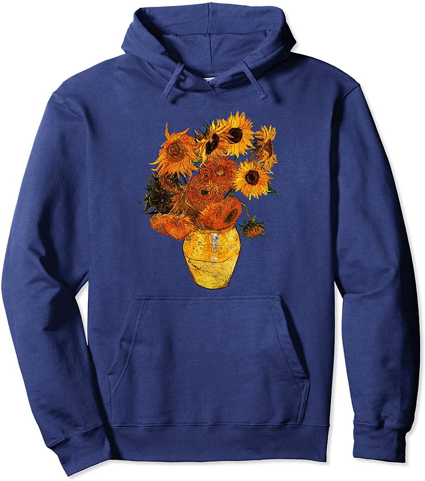 Van Gogh Sunflowers Vintage Hoodie