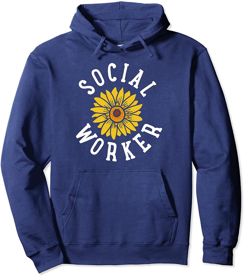 Social Worker Sunflower Hoodie