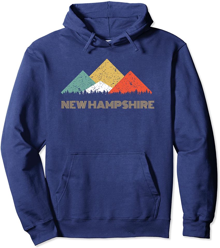 Retro New Hampshire Mountain Hoodie