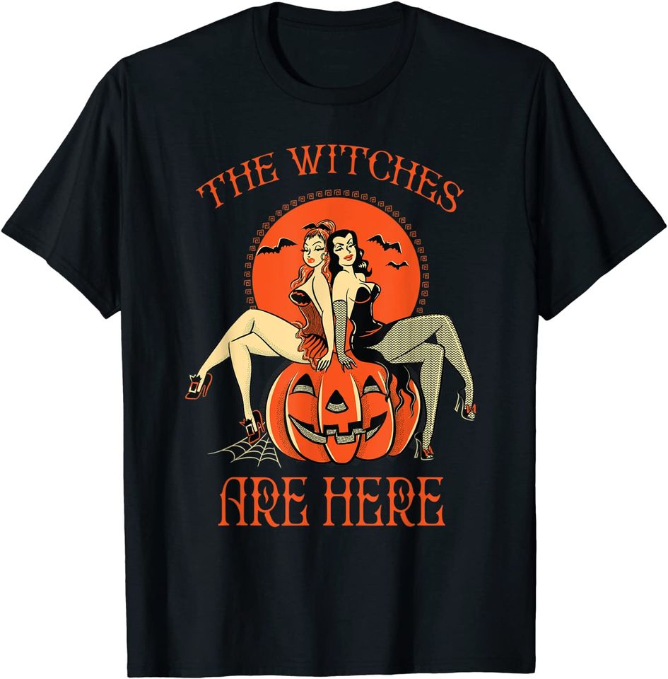 Halloween Bachelorette Party Squad Sexy Witch T-Shirt