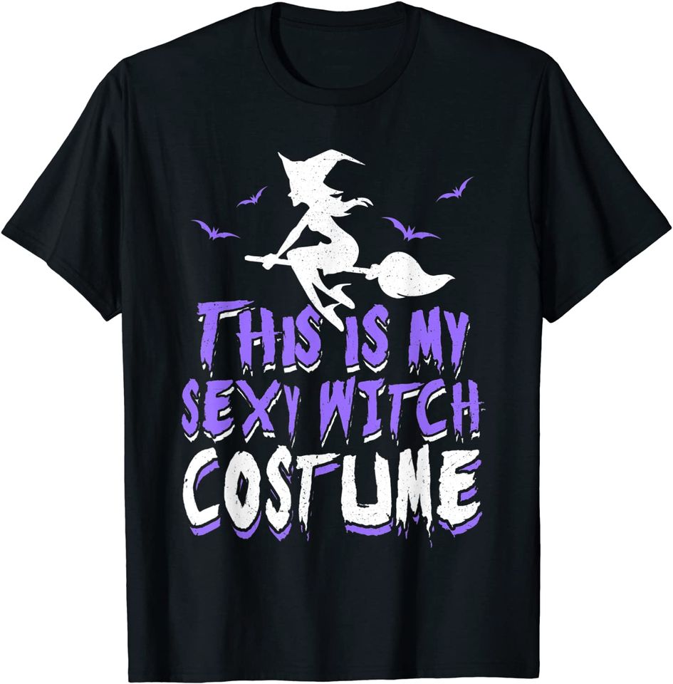 Sexy Halloween Witch Broom Apparel For Halloween Party T-Shirt