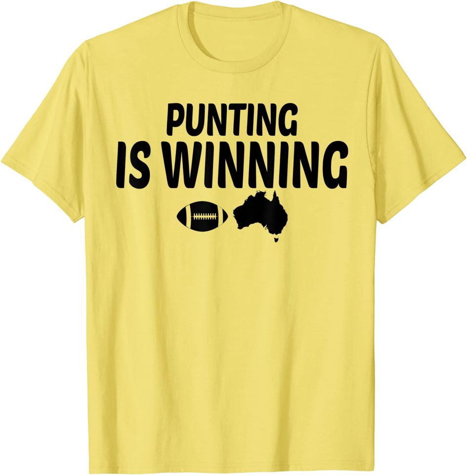 Funny Punting is Winning Meme Retro Vintage Design T-Shirt