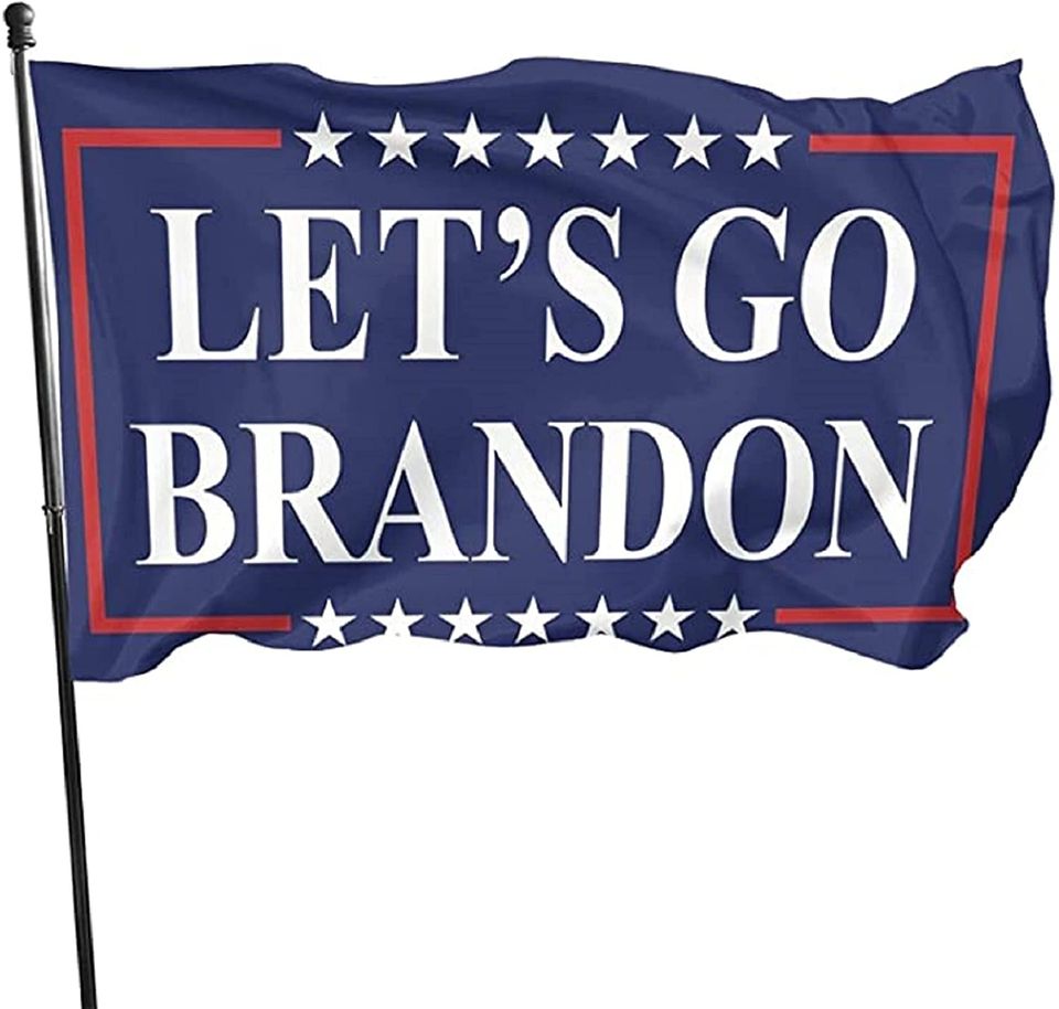 "Let’s Go Brandon" Flags Tapestry For Wall Hanging With Grommets Vivid Color And Fade Proof Outdoor Indoor Decoration