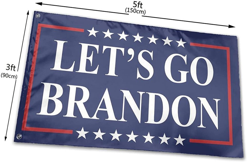 "Let’s Go Brandon" Flags Tapestry For Wall Hanging With Grommets Vivid Color And Fade Proof Outdoor Indoor Decoration