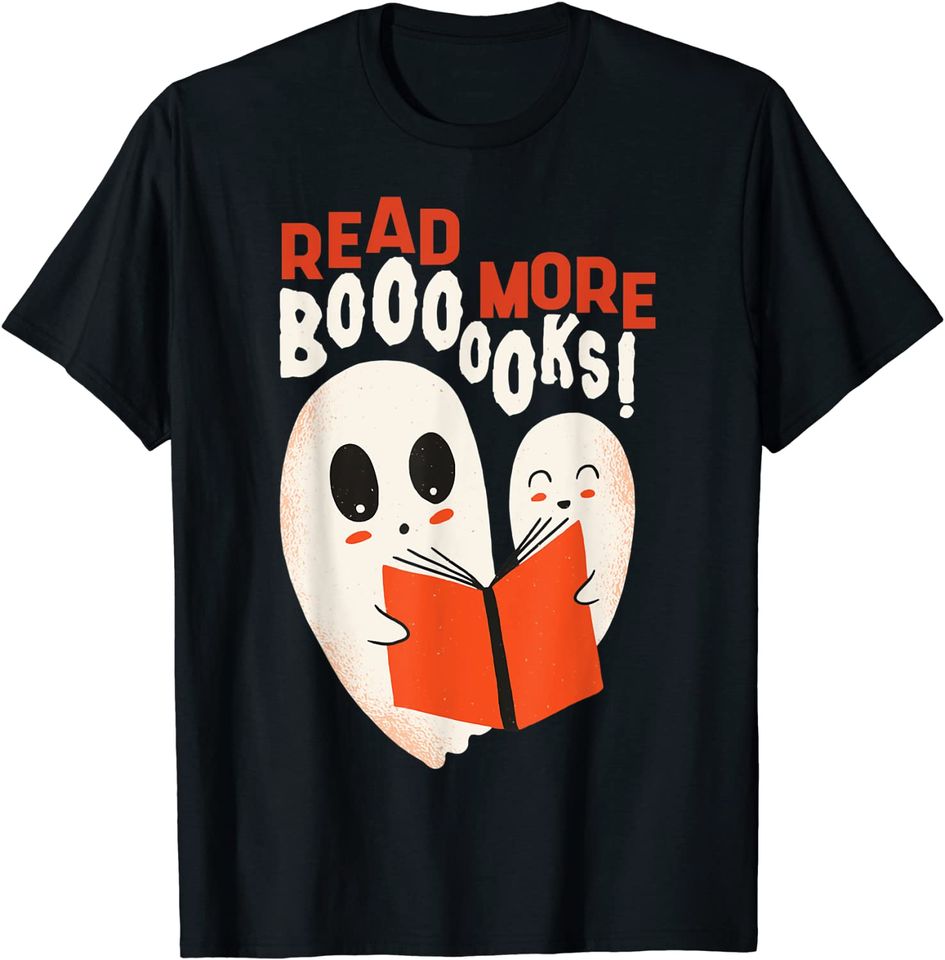 Cute BOO Read More Book Halloween T-Shirt