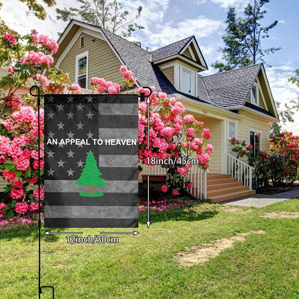 An Appeal to heaven Garden Flag, Double Sided Garden Outdoor Yard Flags For Summer Decor 12"X18"