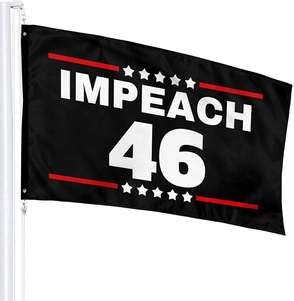 Impeach Biden 46 Make America America Again Decorative Flags