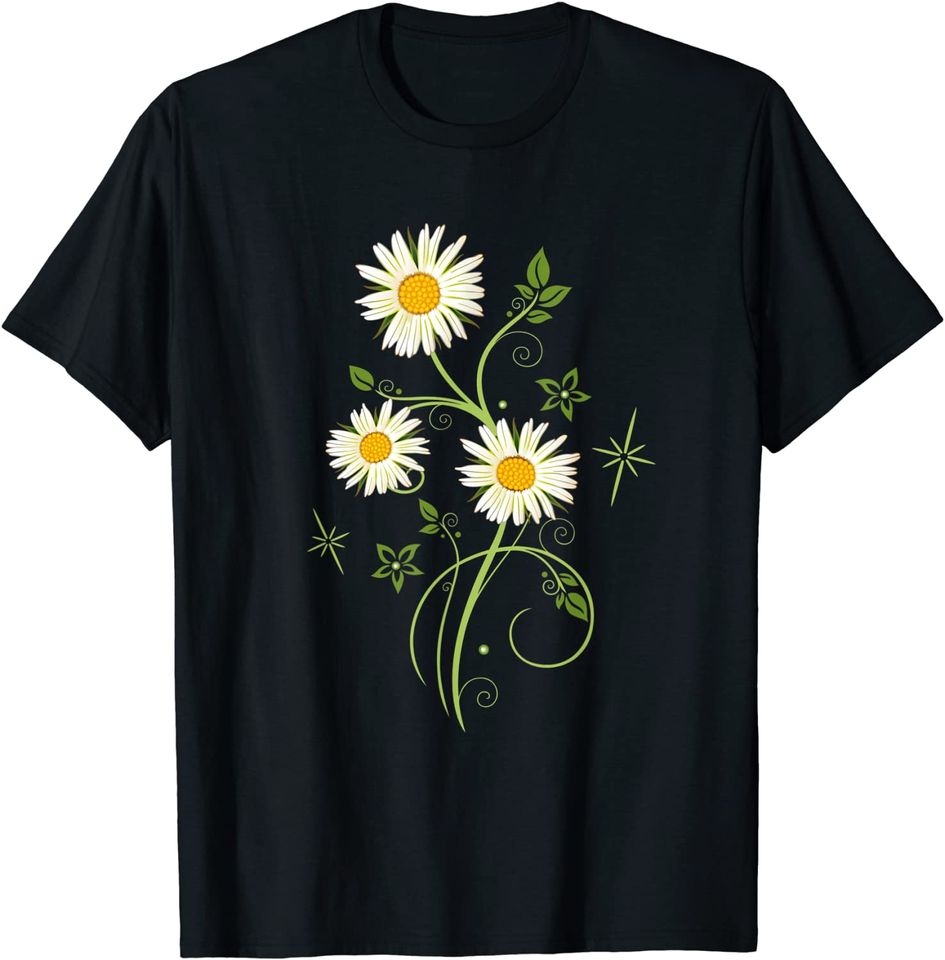 Marguerites Daisy Spring T-Shirt Summer Daisies Flower Shirt T-Shirt