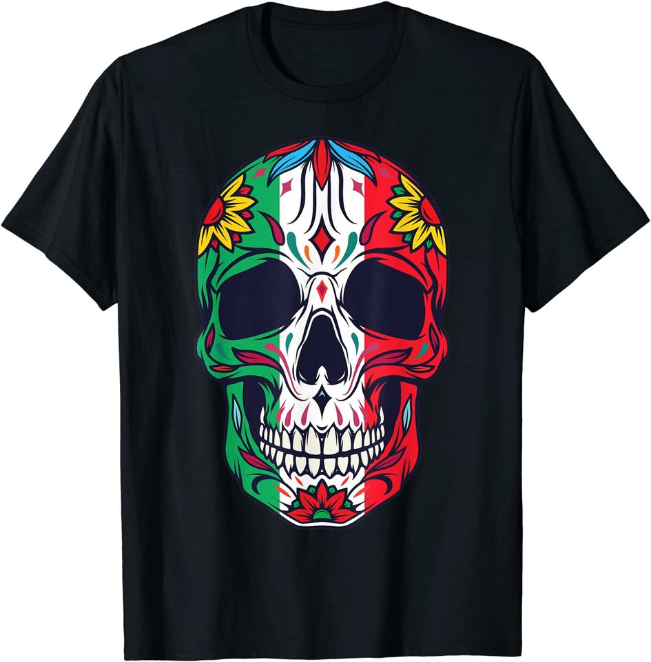 Mexican Dia De Los Muertos Day of the Dead Women Men Boys T-Shirt