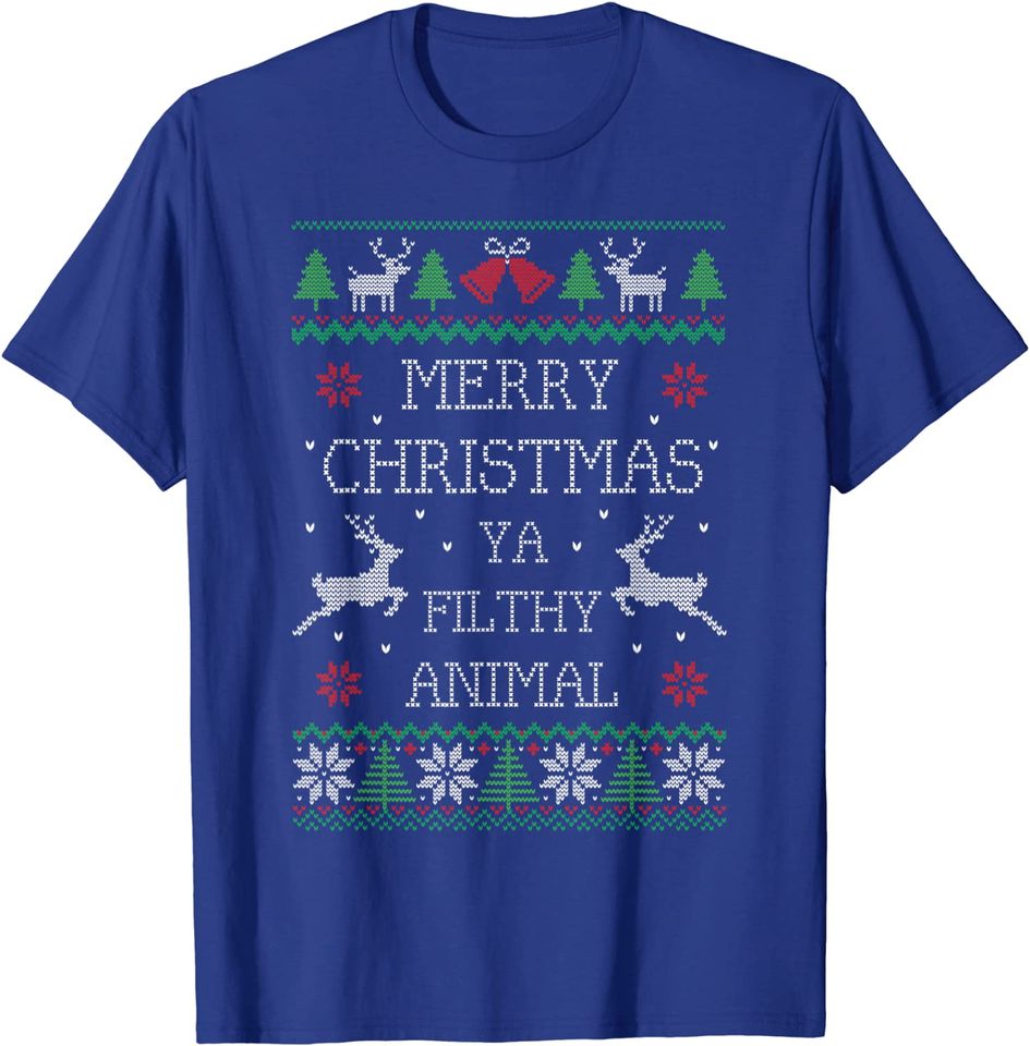 Merry Christmas Animal Filthy Ya T-Shirt