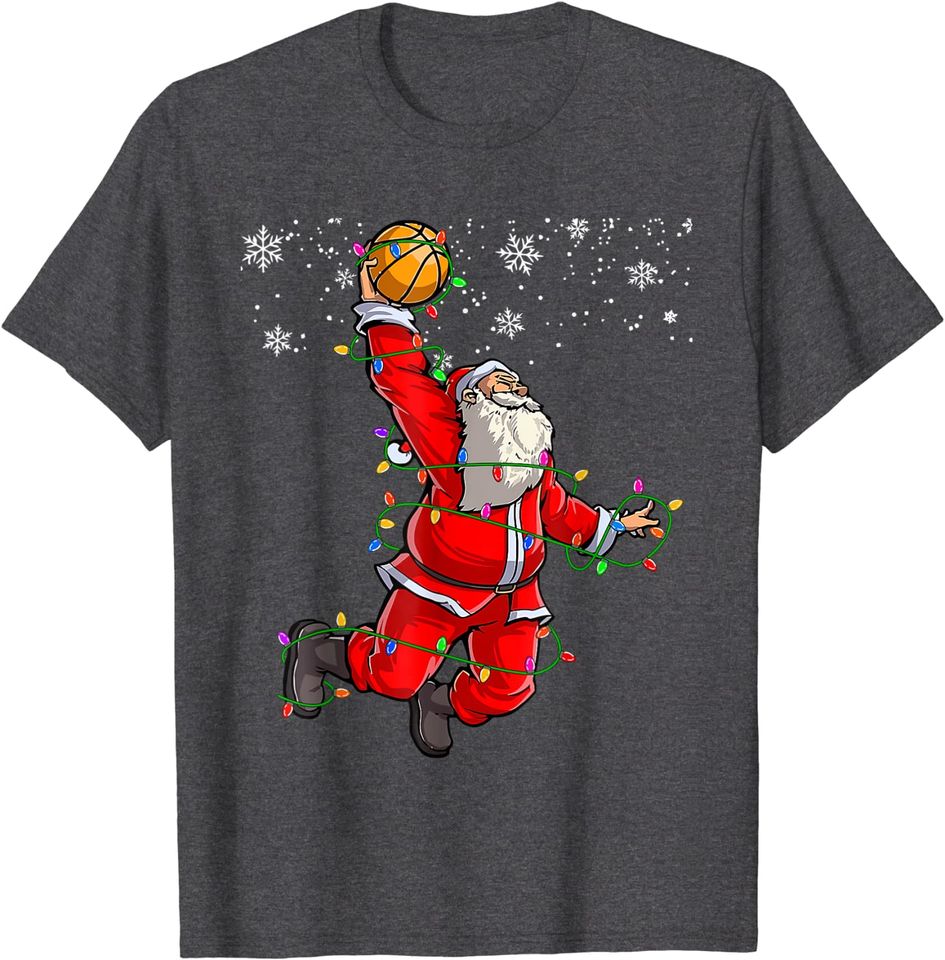 Christmas Santa Claus Volleyball Pajama Xmas T-Shirt